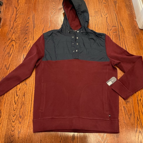 Nautica Other - Nautical 1/4 button up hoodie sz Xl NWT